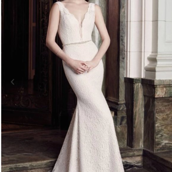 Natural/Latte, lace, fit and flare - Picture 5 of 5